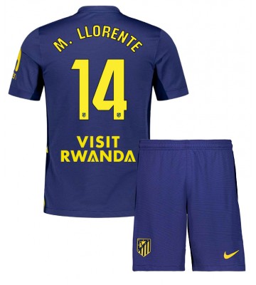Atletico Madrid Marcos Llorente #14 Udebanetrøje Børn 2025-26 Kortærmet (+ Korte bukser)